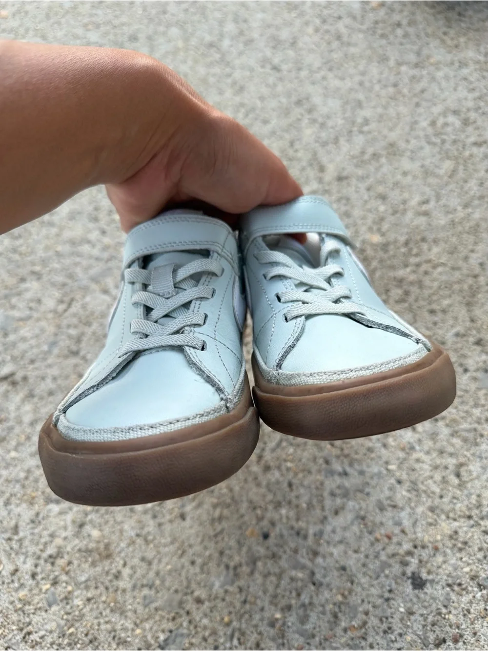 Nike Court Legacy Preschool Light Silver Gum Sneakers Kids Size 12.5C DA5381-006